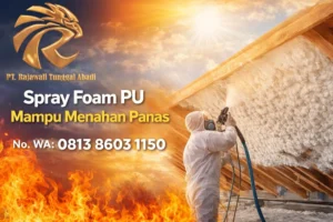 Spray foam PU mampu menahan panas